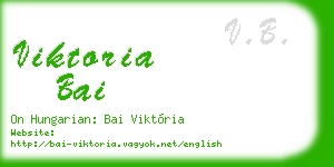 viktoria bai business card